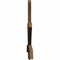 Ekena Millwork Davenport Rough Sawn Timber Gable Bracket, Western Red Cedar, 96"W x 36"H x 2"D x 4"F, 9/12 Pitch GBW096X36X0204DAV00RWR - alternate 3